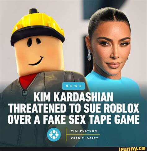 Kim Kardashian Threatened to Sue Roblox Over a Fake Sex。